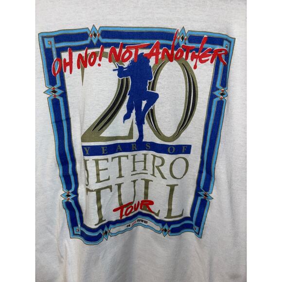 Vintage 1988 Jethro Tull 20th Anniversary T-Shirt Large Single Stitch - Picture 2 of 7
